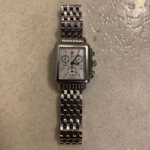 Michele deco diamond dial watch